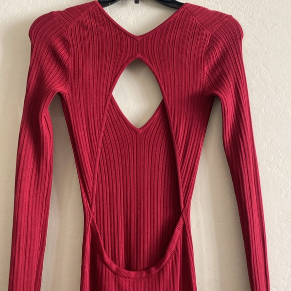 Michael Costello x REVOLVE Variegated Rib Long Sleeve Bodycon Dress NWT XS - Picture 11 of 11